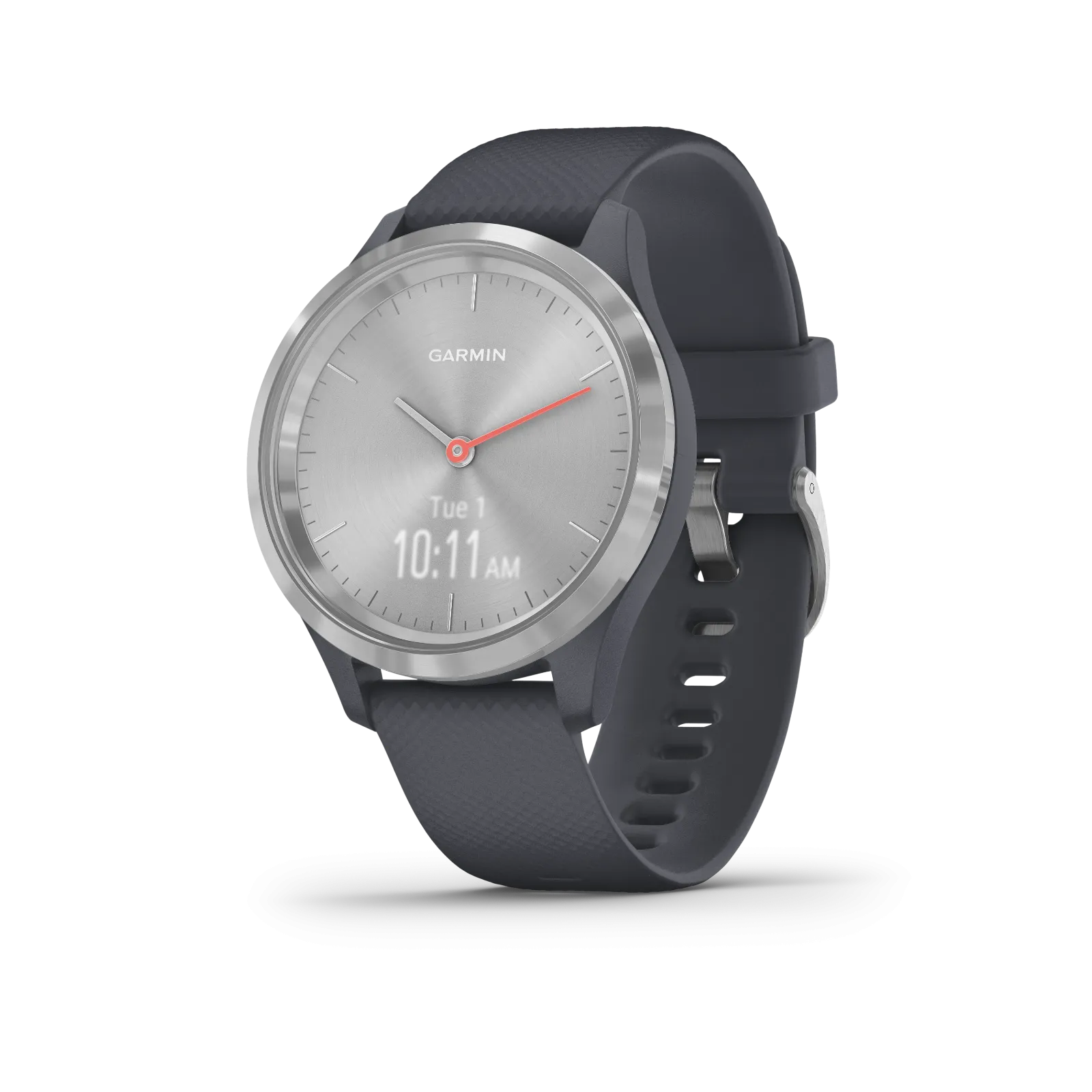 Garmin Vivomove 3S Hybrid Smartwatch and Wearable4U Power Pack Bundle (Granite Blue/Silver)