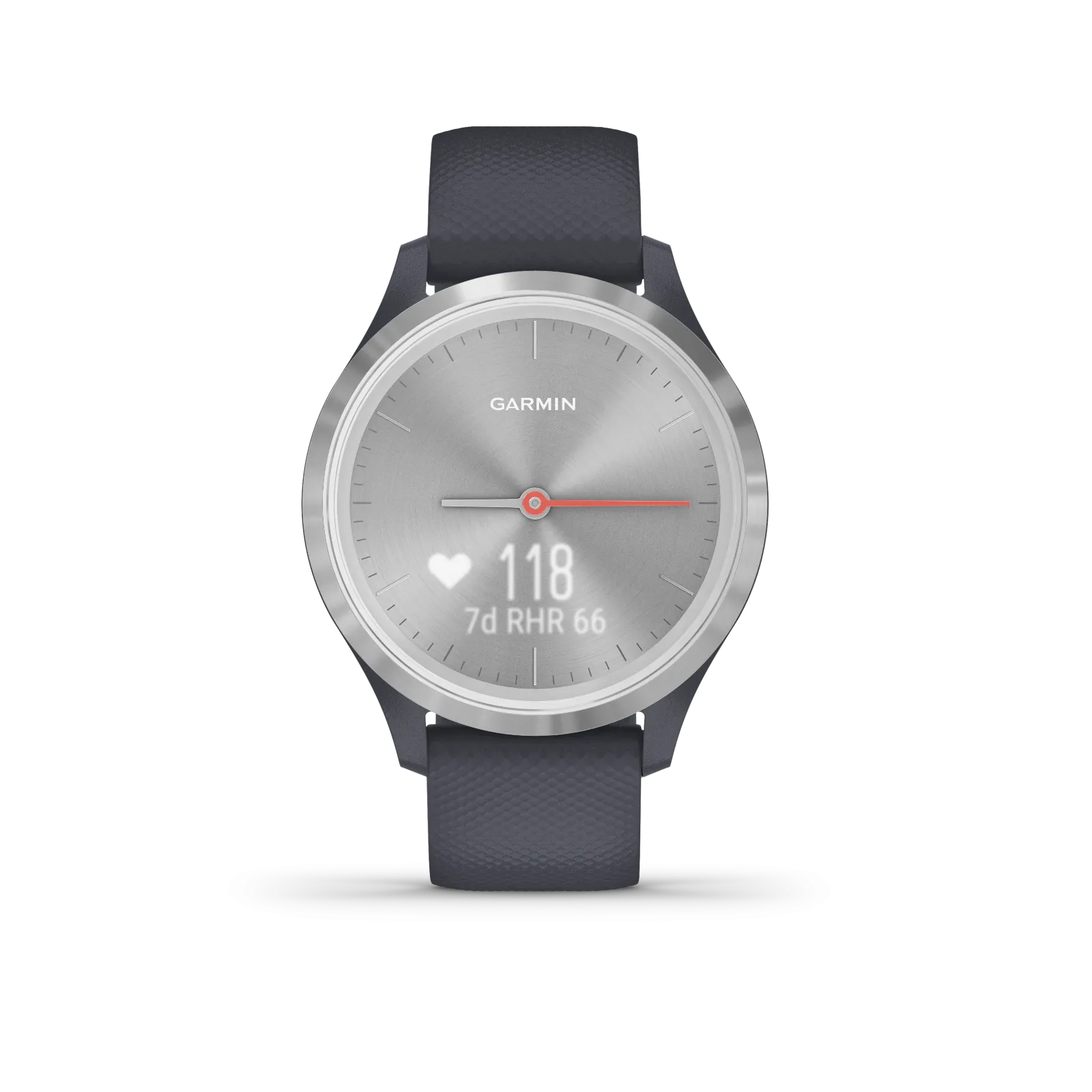 Garmin Vivomove 3S Hybrid Smartwatch and Wearable4U Power Pack Bundle (Granite Blue/Silver)