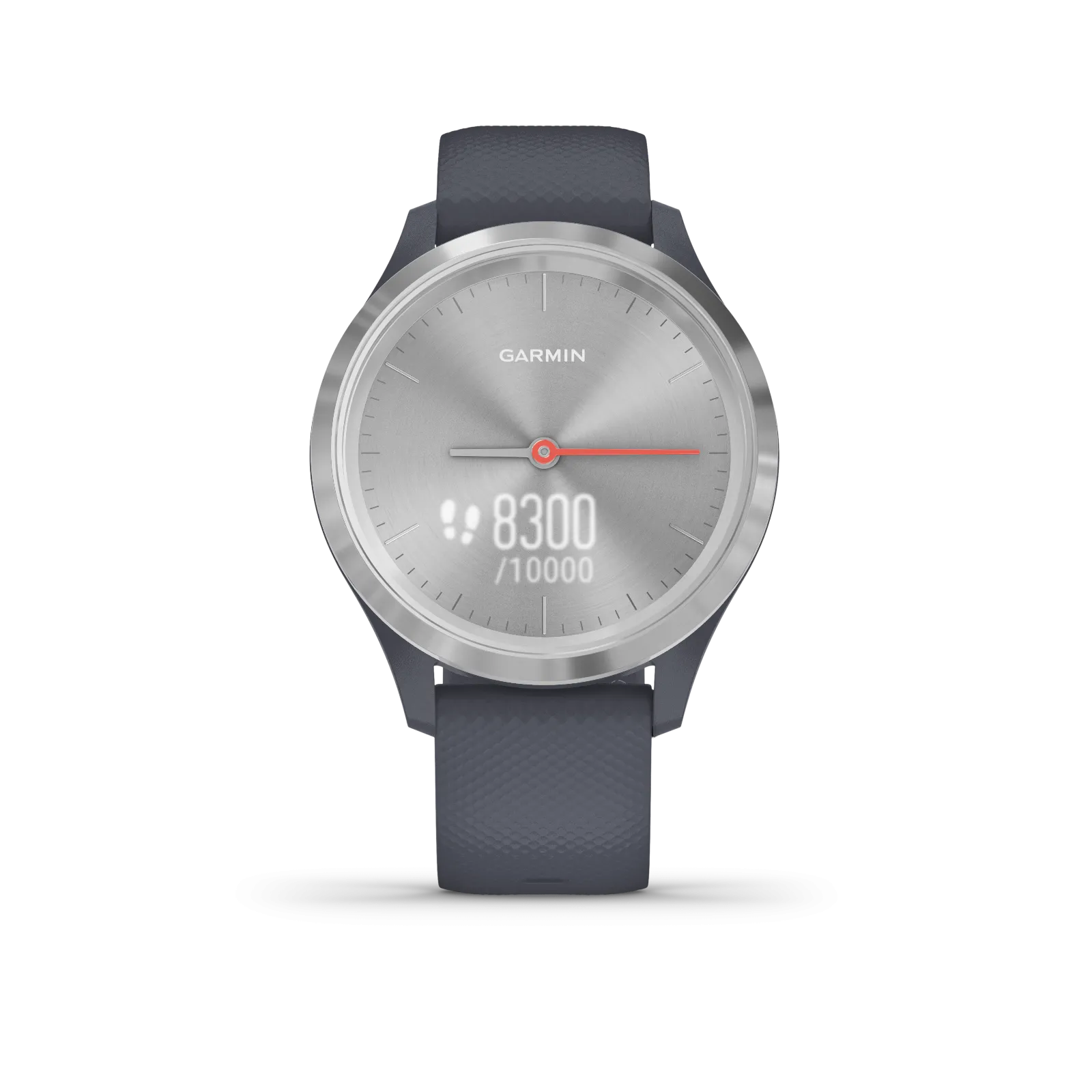 Garmin Vivomove 3S Hybrid Smartwatch and Wearable4U Power Pack Bundle (Granite Blue/Silver)
