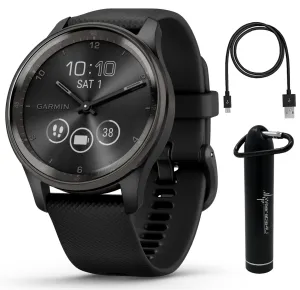 Garmin vivomove Trend 40 mm Hybrid Smartwatch, Hybrid Watch - 2023 Unisex Stylish Analog Fitness Watch with Touchscreen