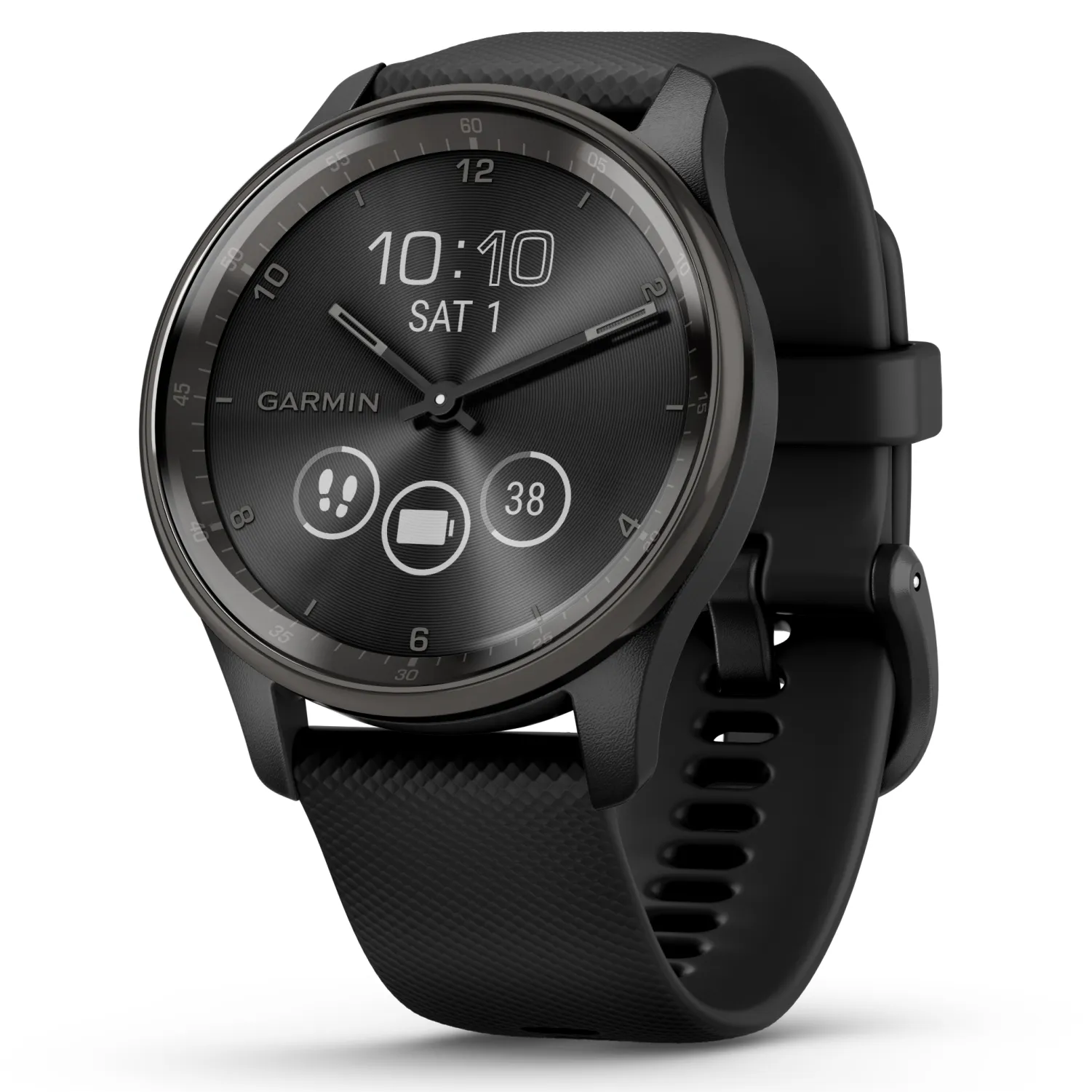 Garmin vivomove Trend 40 mm Hybrid Smartwatch, Hybrid Watch - 2023 Unisex Stylish Analog Fitness Watch with Touchscreen