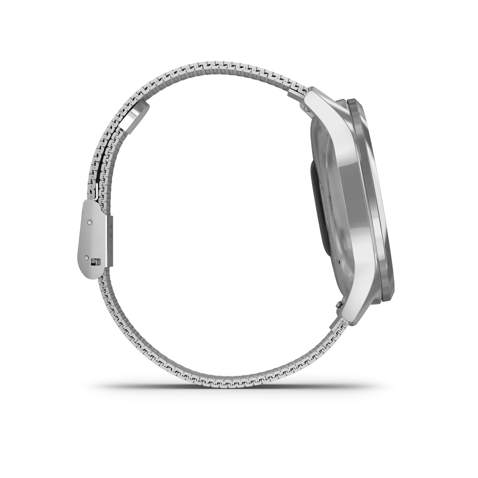 Garmin vívomove® Luxe Silver Stainless Steel Case & Silver Milanese Band 010-02241-03
