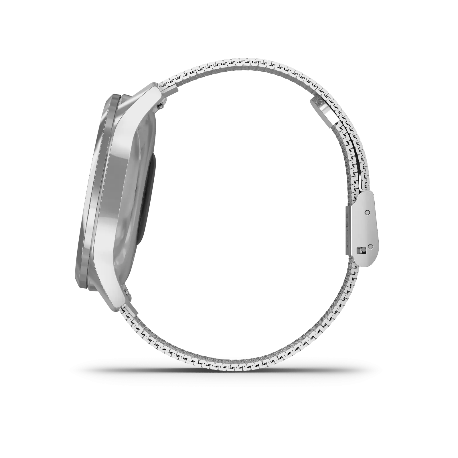 Garmin vívomove® Luxe Silver Stainless Steel Case & Silver Milanese Band 010-02241-03