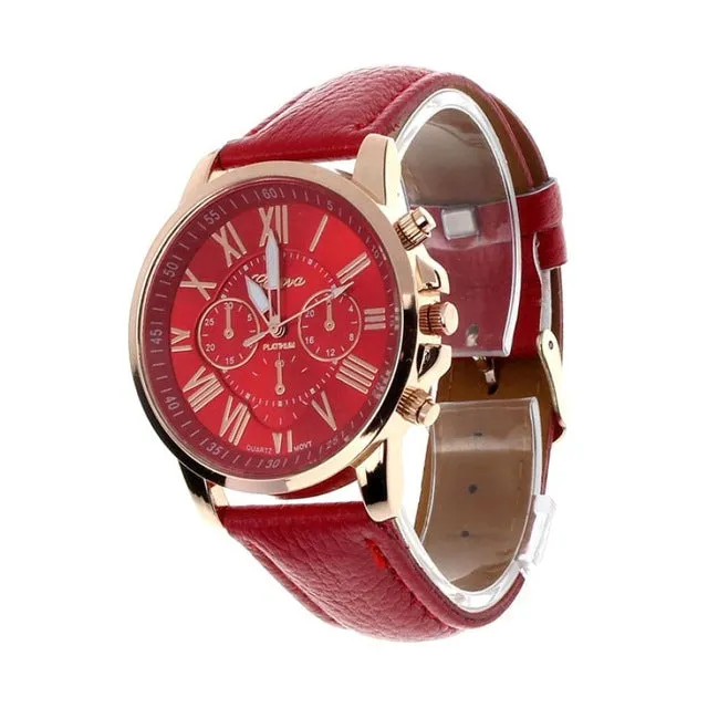 Geneva Brand Watches Women Casual Numeral Wrist Watch