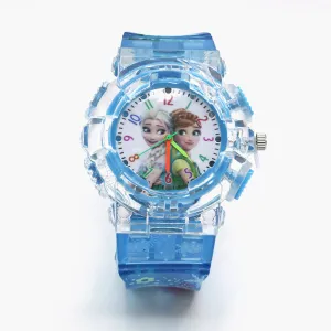 Girls Analog Watch Disco Light - Sky Blue