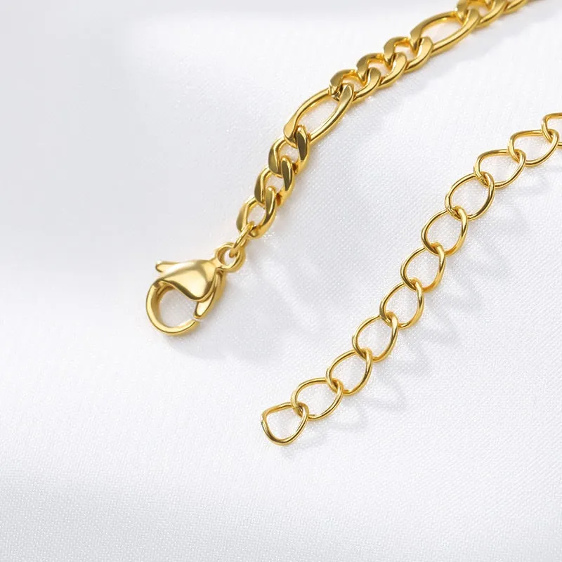 Gleaming Gold Initial Anklet