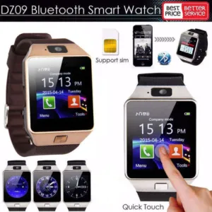 Gold Bluetooth Smart Watch GSM SIM for iPhone Samsung lg Android Phone Mate - UNISEX