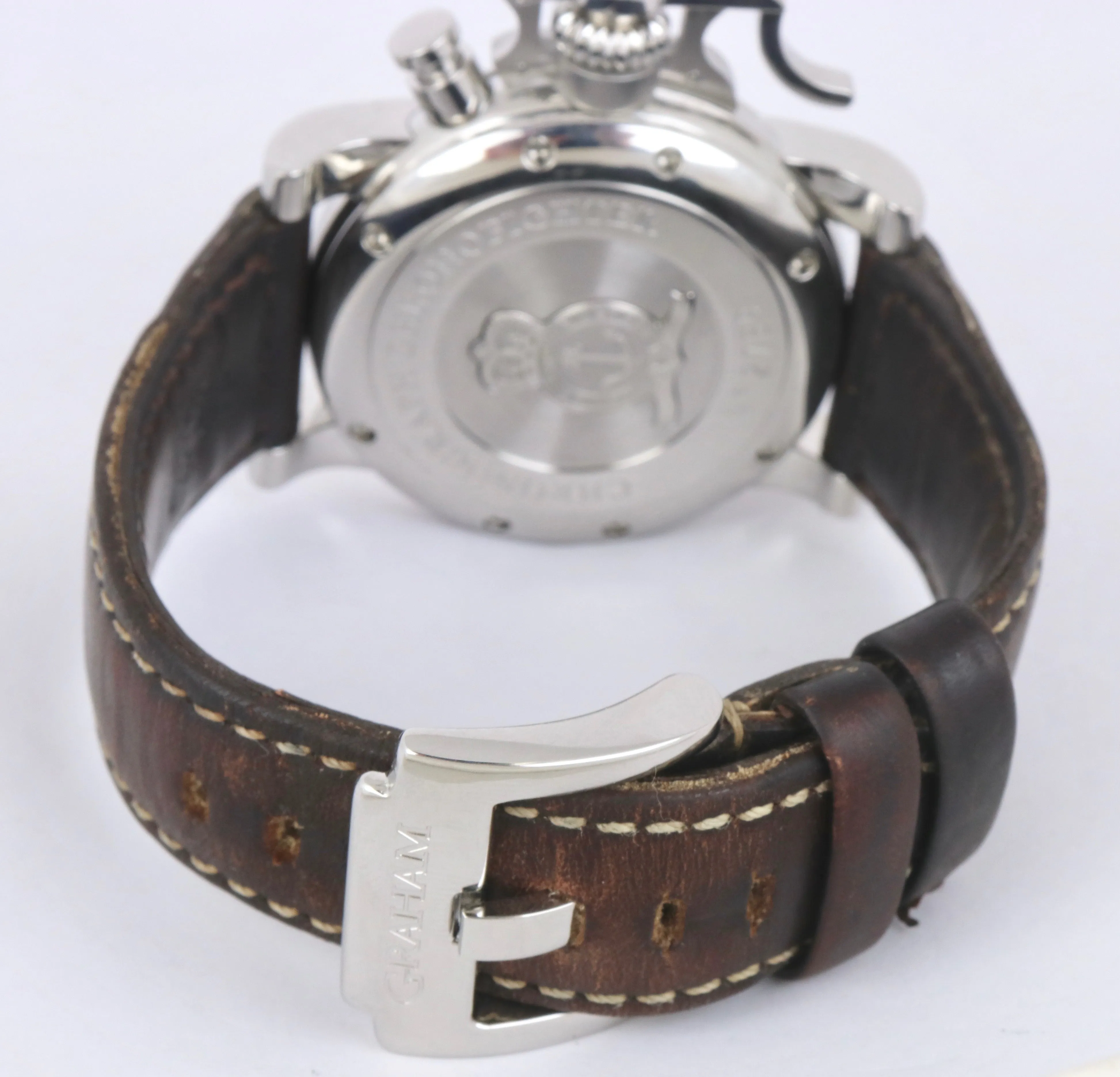 Graham Chronofighter Chronograph Black Stainless Steel 46mm 2CFAS Auto Watch