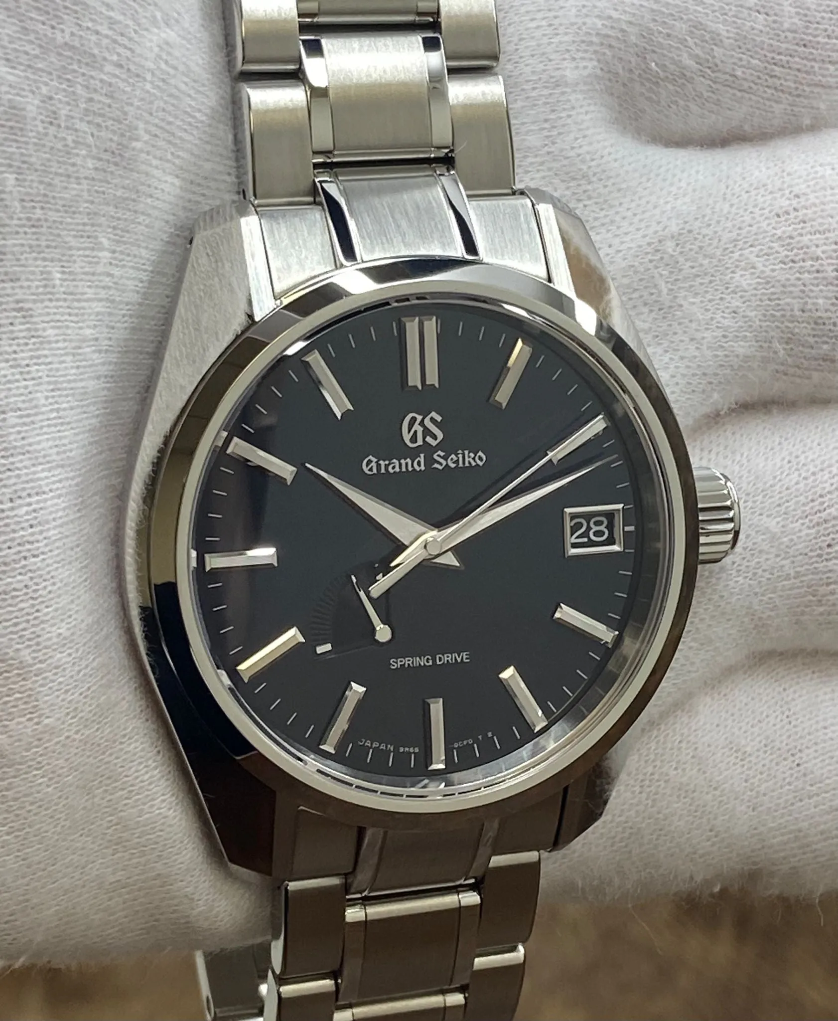 Grand Seiko Spring Drive SBGA375 Blue Dial Spring Drive Men's Watch