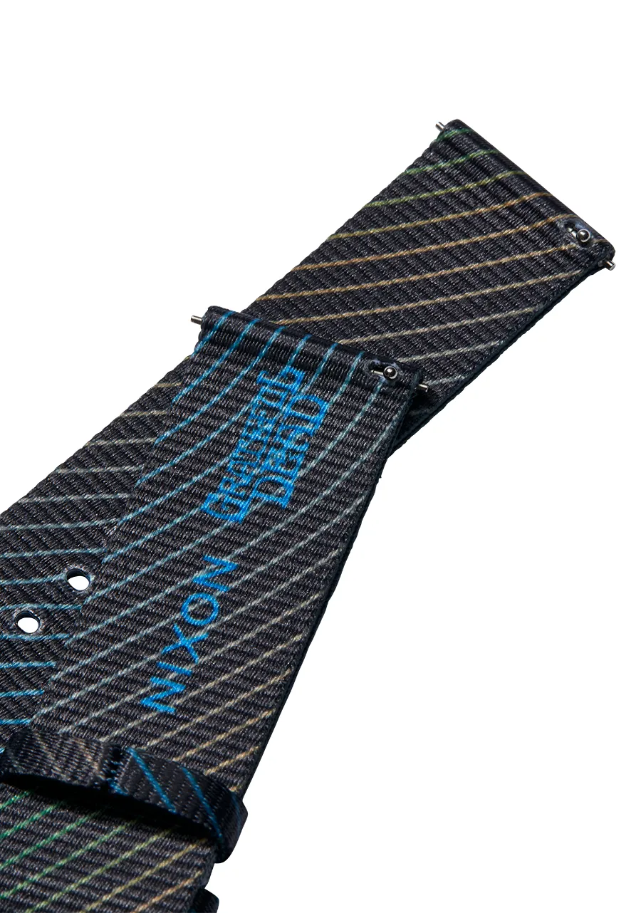 Grateful Dead 23mm Recycled Band - Black / Blue / Green