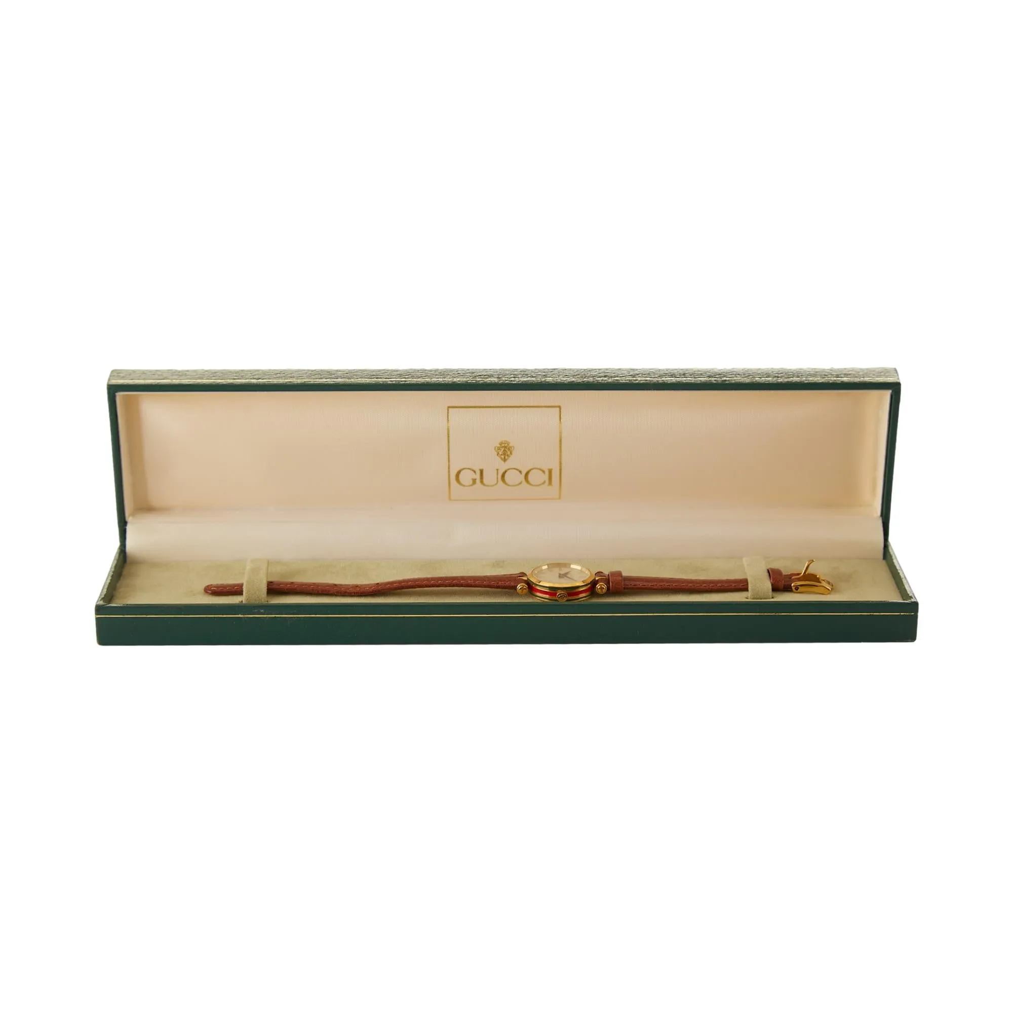 Gucci Brown Leather Watch