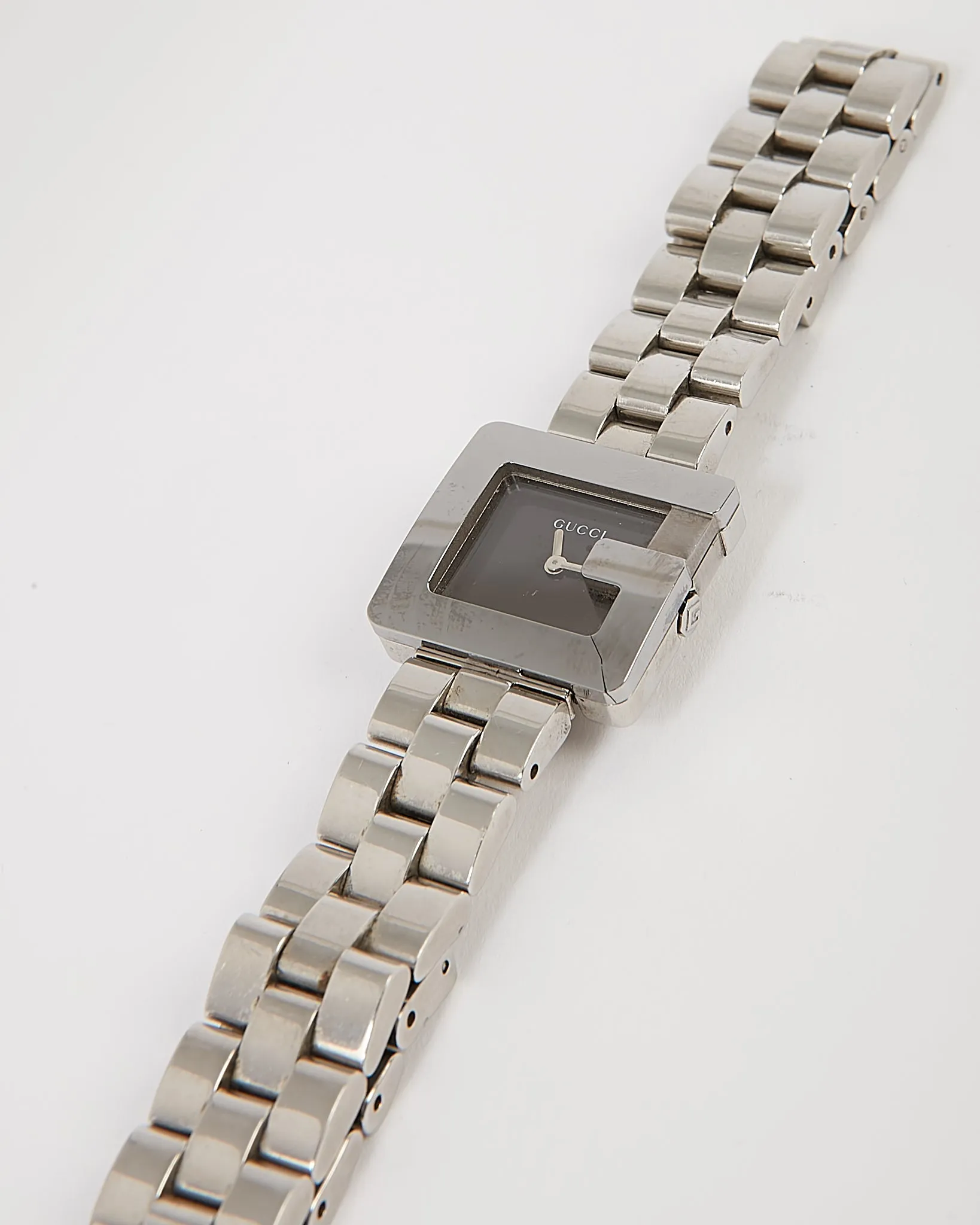 Gucci Silver Stainless Steel G-Series Watch 24mm