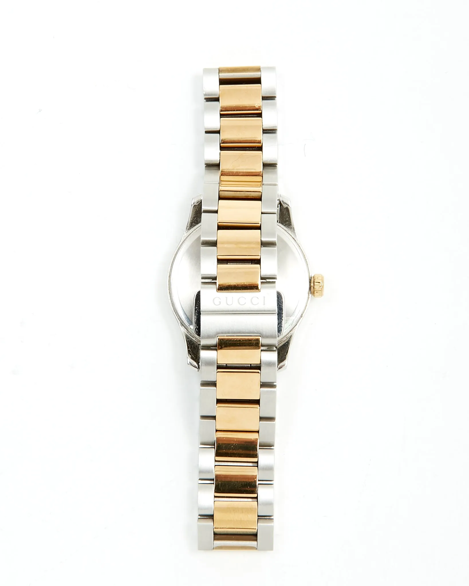 Gucci Two Tone Tiger Head Dial Face 27mm Watch