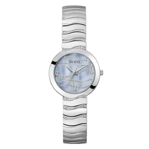 Guess Ladies Silver Tone Analog Watch