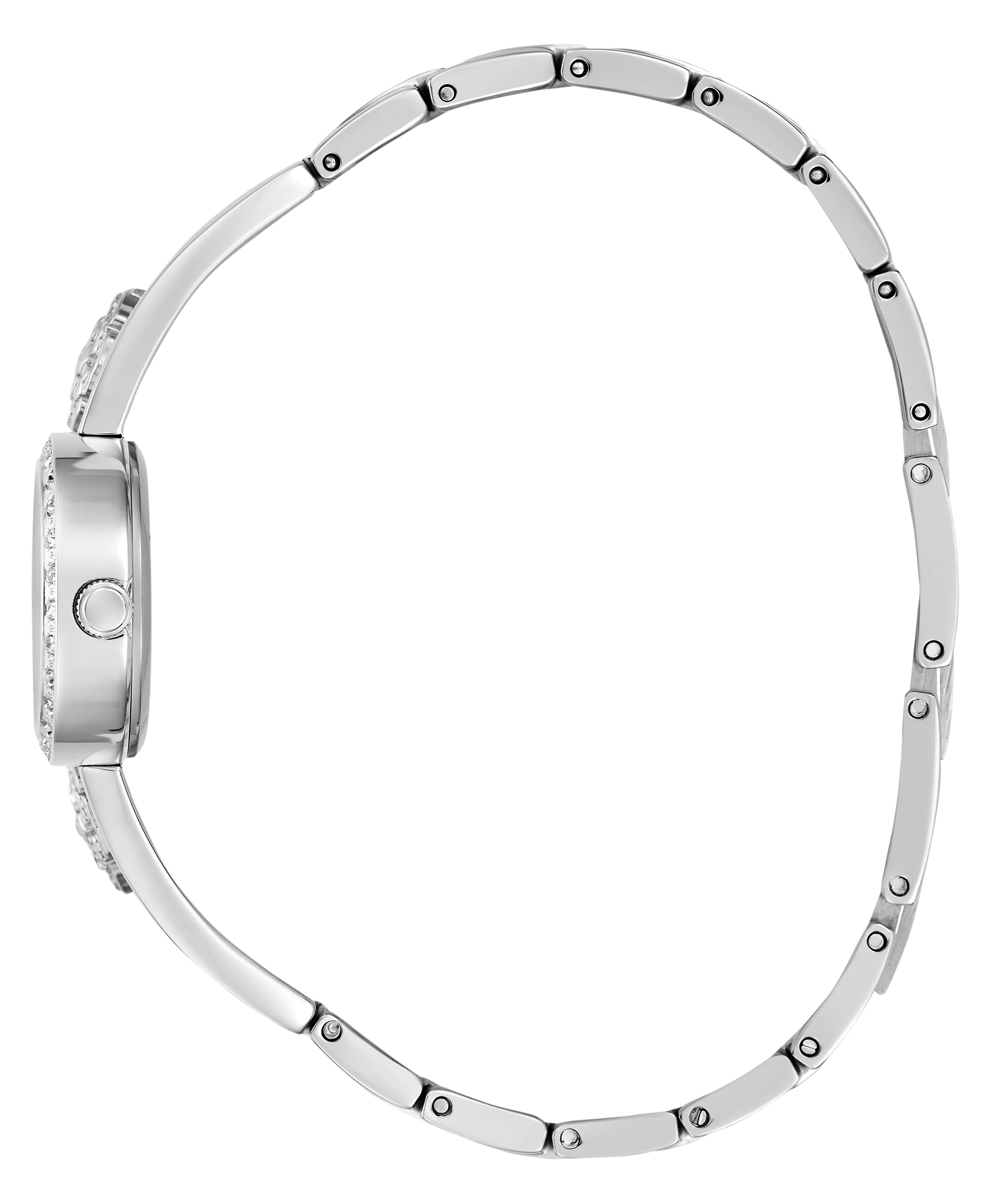 GUESS Ladies Silver Tone Analog Watch