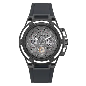 Guess Matrix Grey Silicone Strap Grey Dial Quartz Watch for Gents - GW0423G3