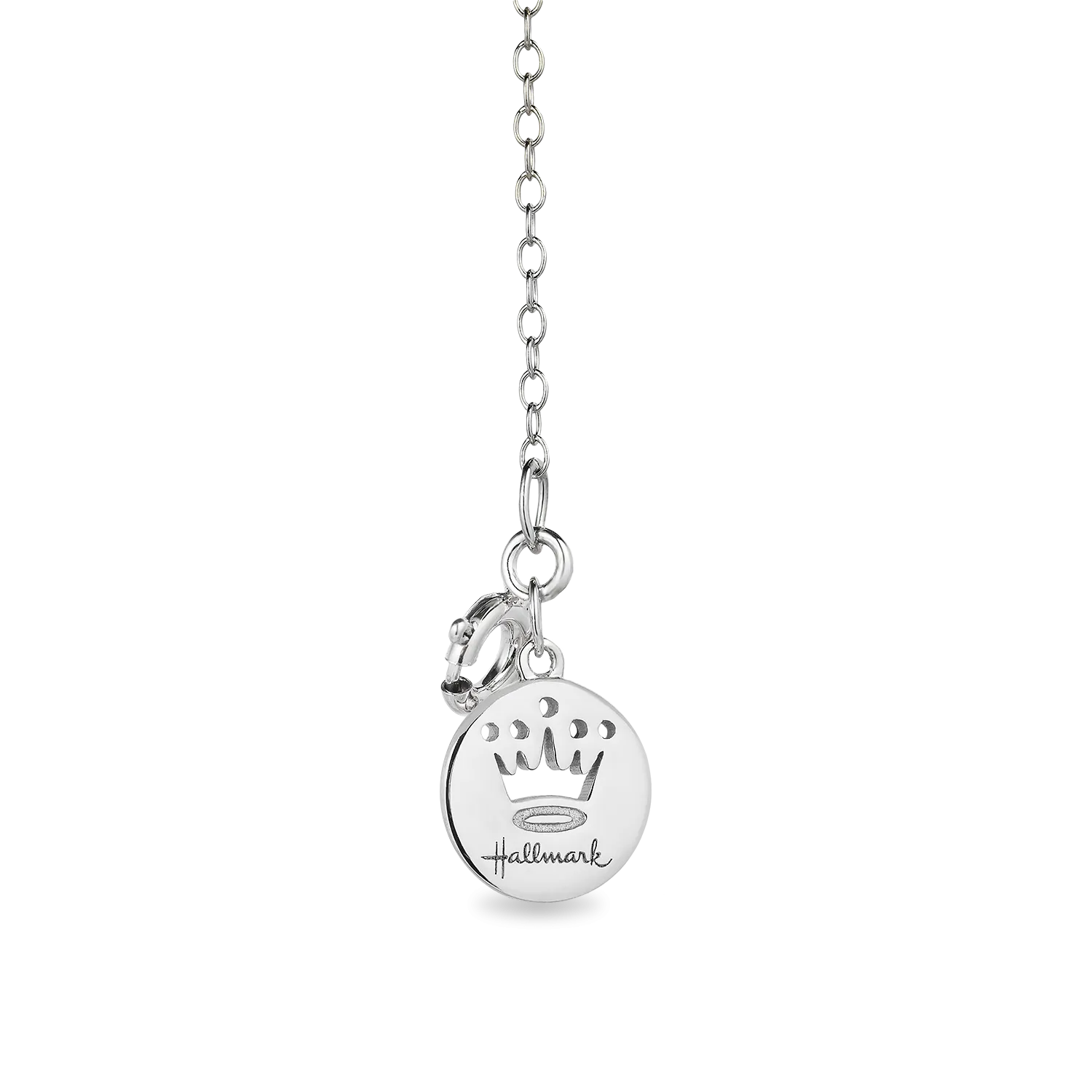 Hallmark Fine Jewelry Footsie Pendant in Sterling Silver with Diamond