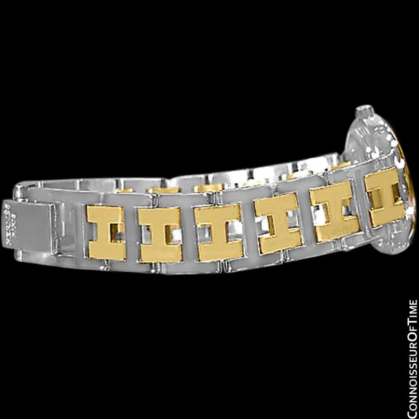 Hermes Ladies Clipper 2-Tone Quartz Watch - Stainless Steel and 18K Gold Plated