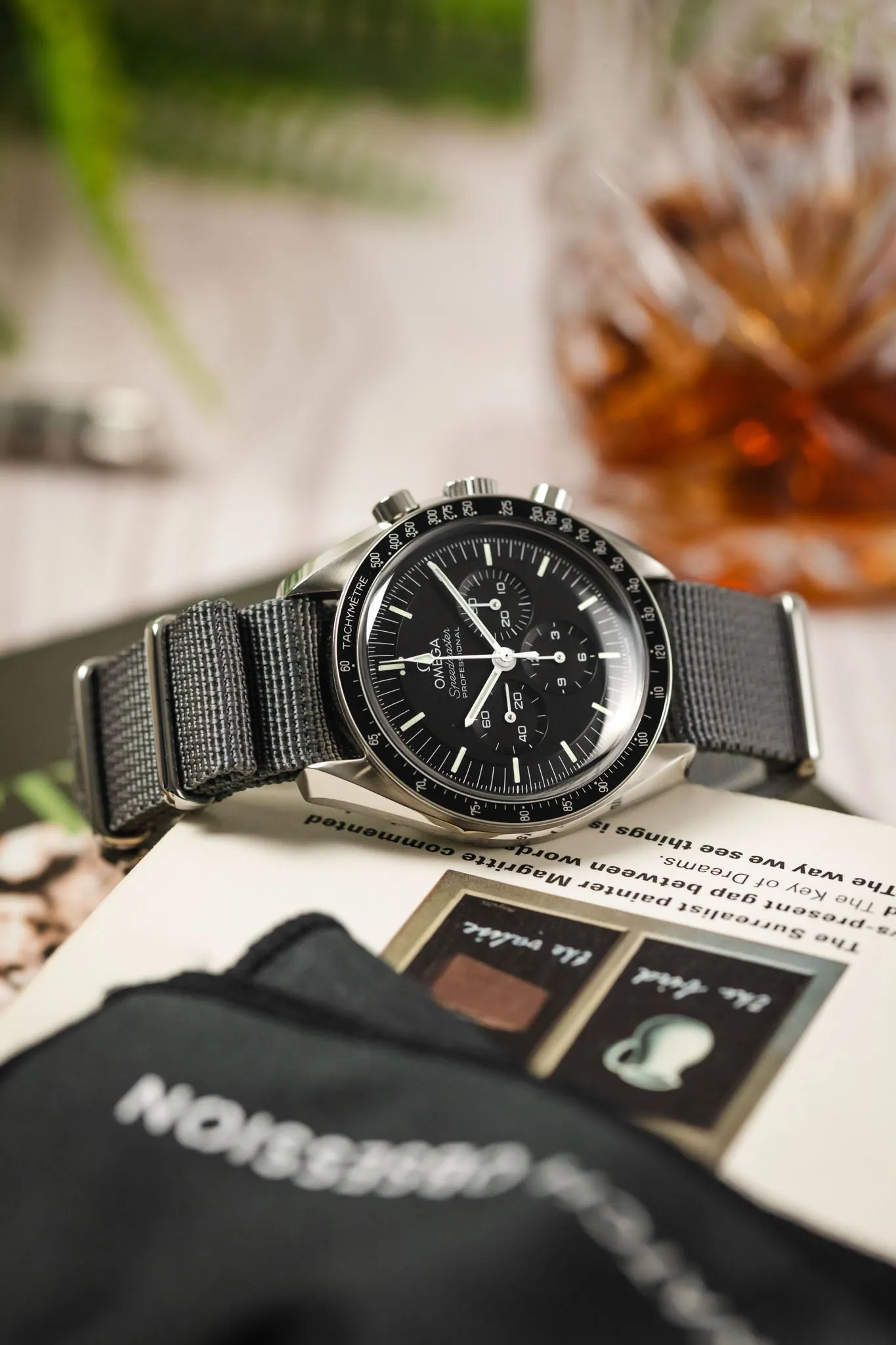 Hirsch RUSH RECYCLED Polyester Watch Strap in GREY