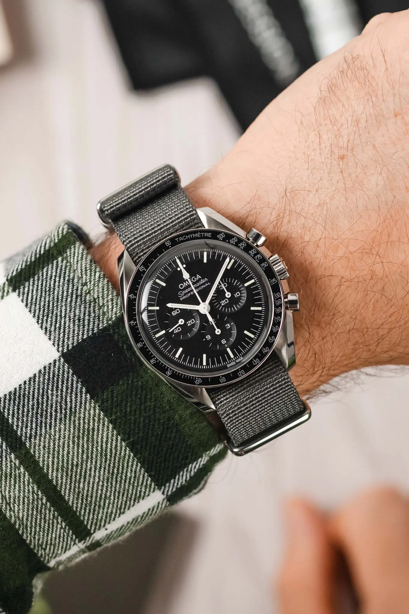 Hirsch RUSH RECYCLED Polyester Watch Strap in GREY