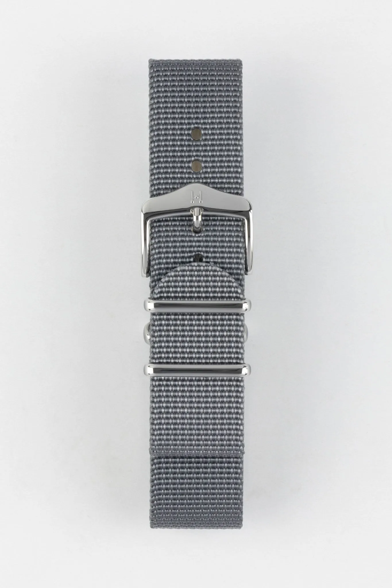 Hirsch RUSH RECYCLED Polyester Watch Strap in GREY