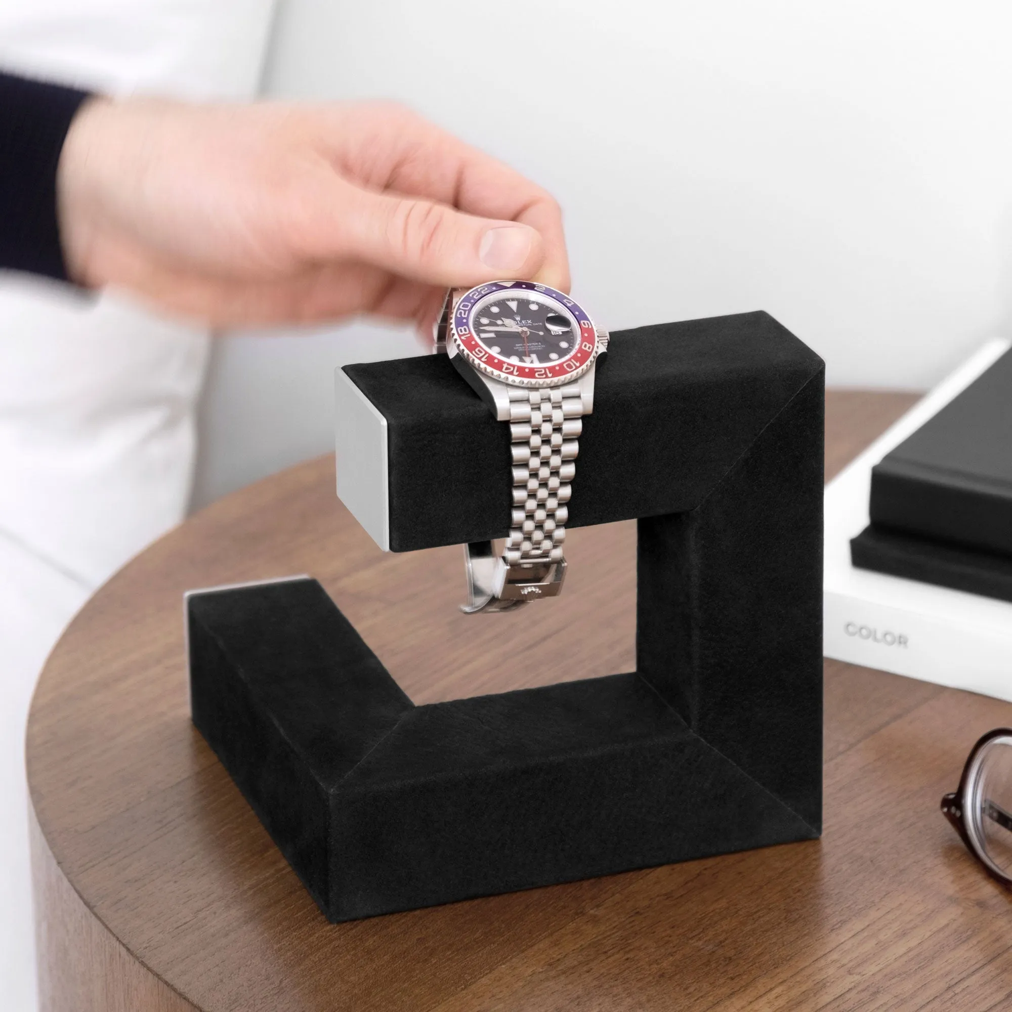HUDSON DUO WATCH STAND - BLACK / GREY