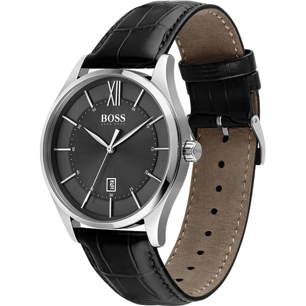 Hugo Boss 1513794 Distinction Analog Black Quartz Men's Watch