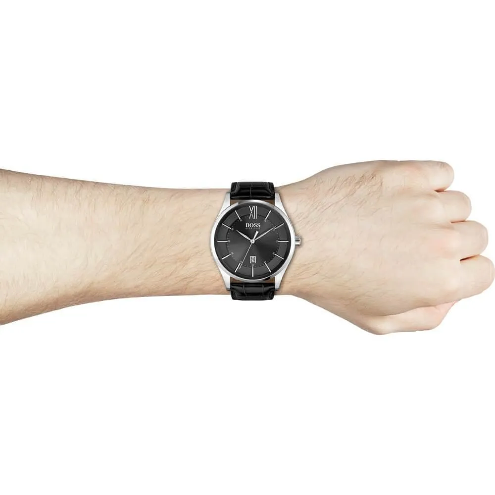 Hugo Boss 1513794 Distinction Analog Black Quartz Men's Watch