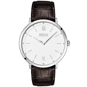 Hugo Boss Essential Brown Leather Quartz Men's Watch 1513646
