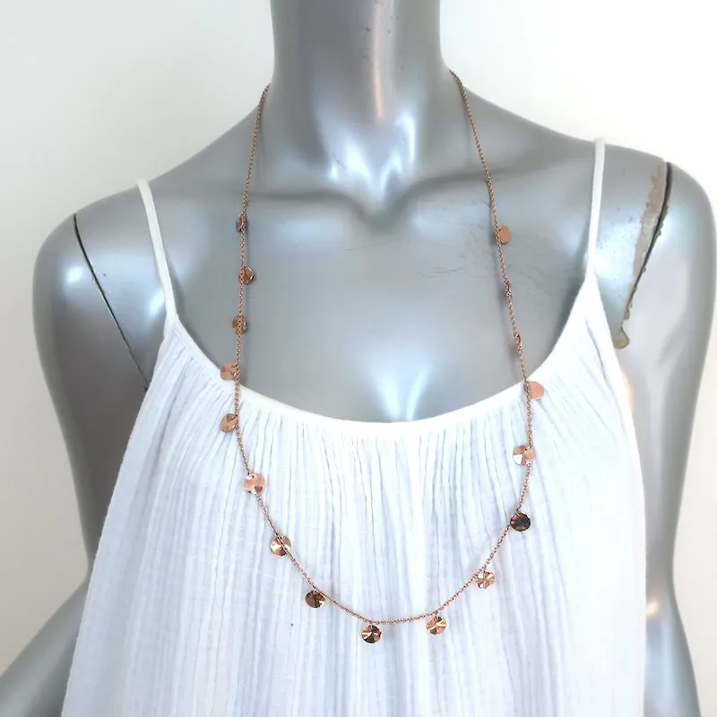 Ippolita Rose Paillette Necklace 18k Rose Gold-Plated Sterling Silver