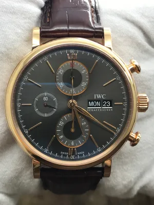 IWC Portofino Chronograph IW391021 Ardoise Dial Automatic Men's Watch
