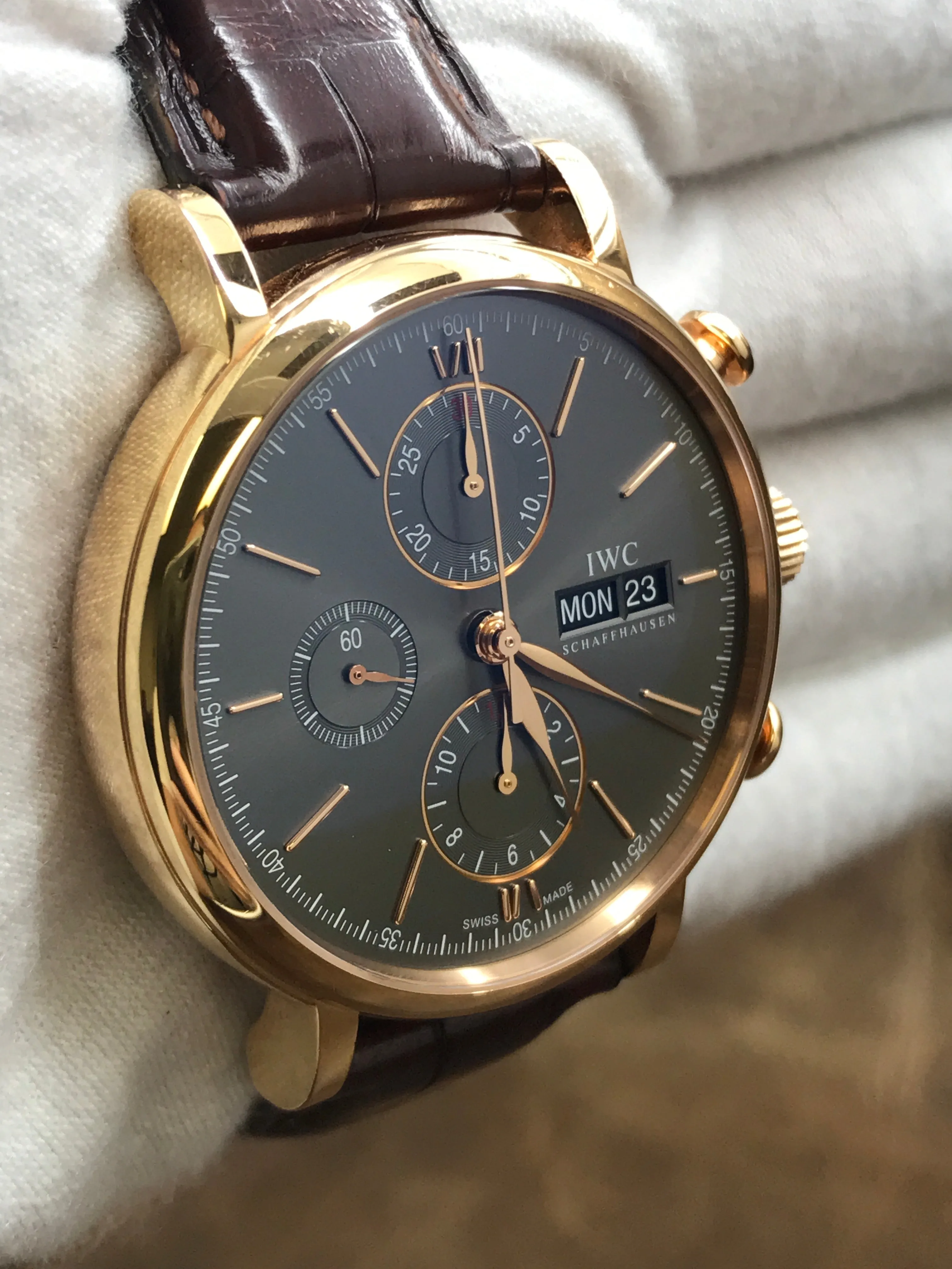 IWC Portofino Chronograph IW391021 Ardoise Dial Automatic Men's Watch