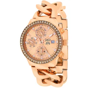 Jivago Women's Watch - Levley Quartz Rose Gold Tone Dial Steel Bracelet | JV1247