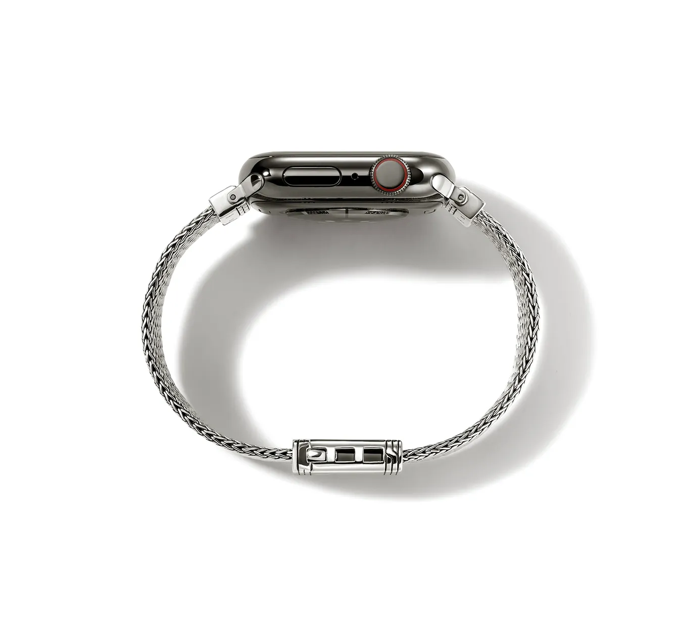 John Hardy Sterling Silver 18mm Diamond Smart Watch Strap