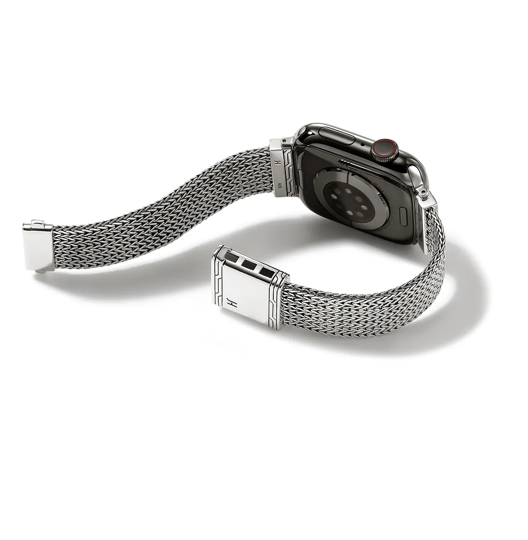 John Hardy Sterling Silver 18mm Diamond Smart Watch Strap