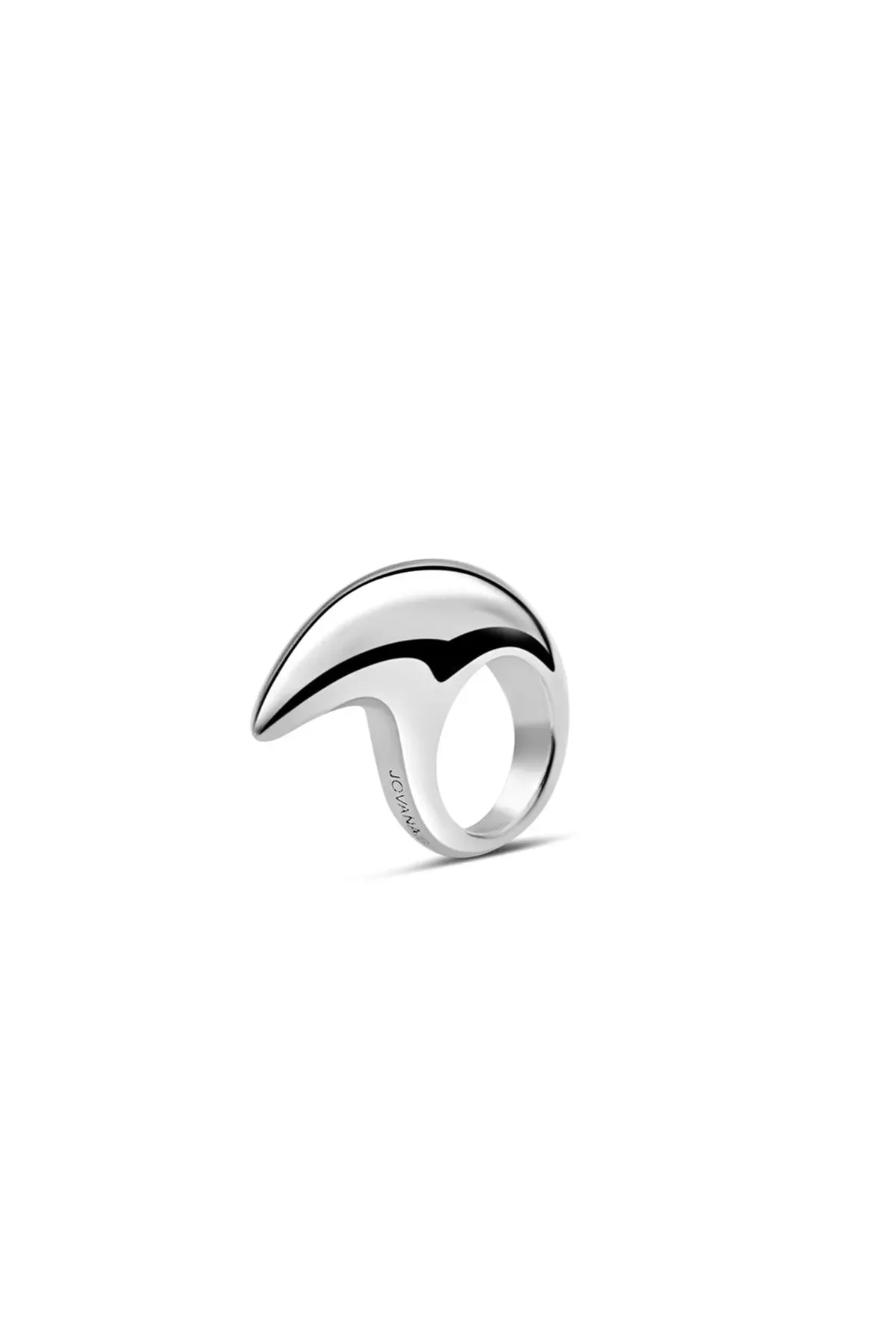 JOVANA DJURIC | LARGE SILVER CRESCENT RING