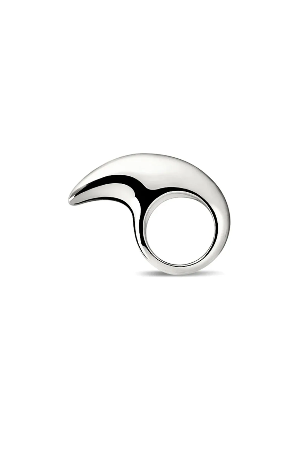 JOVANA DJURIC | LARGE SILVER CRESCENT RING