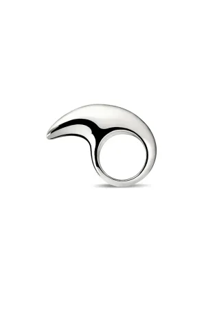 JOVANA DJURIC | LARGE SILVER CRESCENT RING