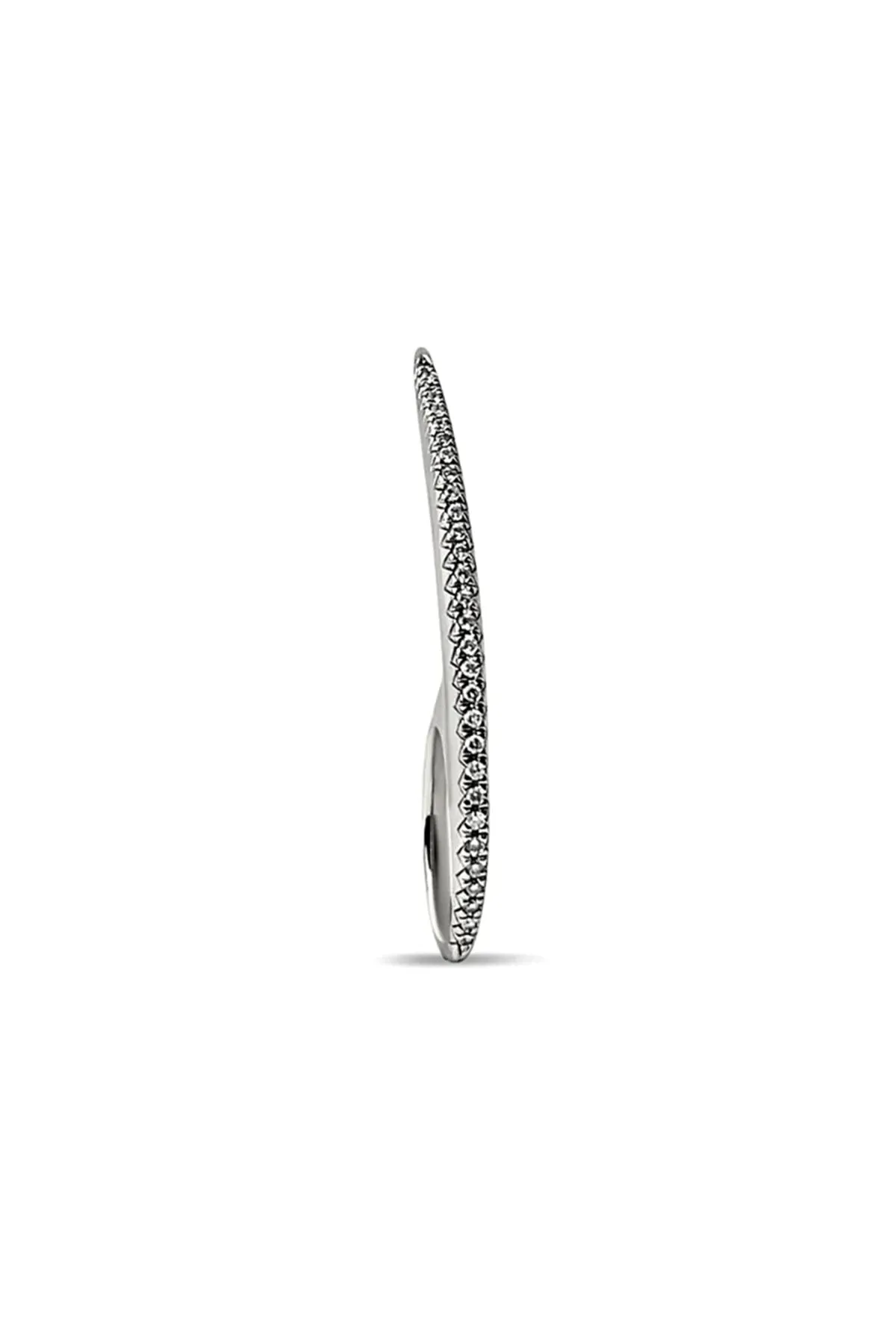 JOVANA DJURIC | LARGE SILVER DIAMOND SLICE RING