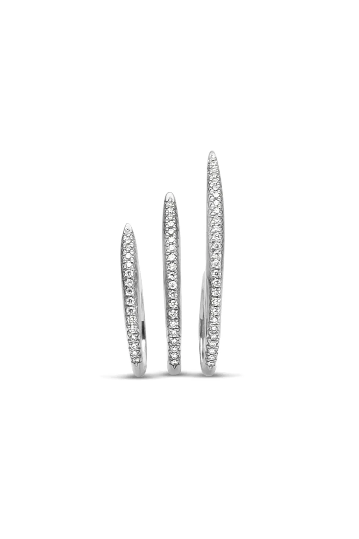 JOVANA DJURIC | MEDIUM SILVER DIAMOND SLICE RING