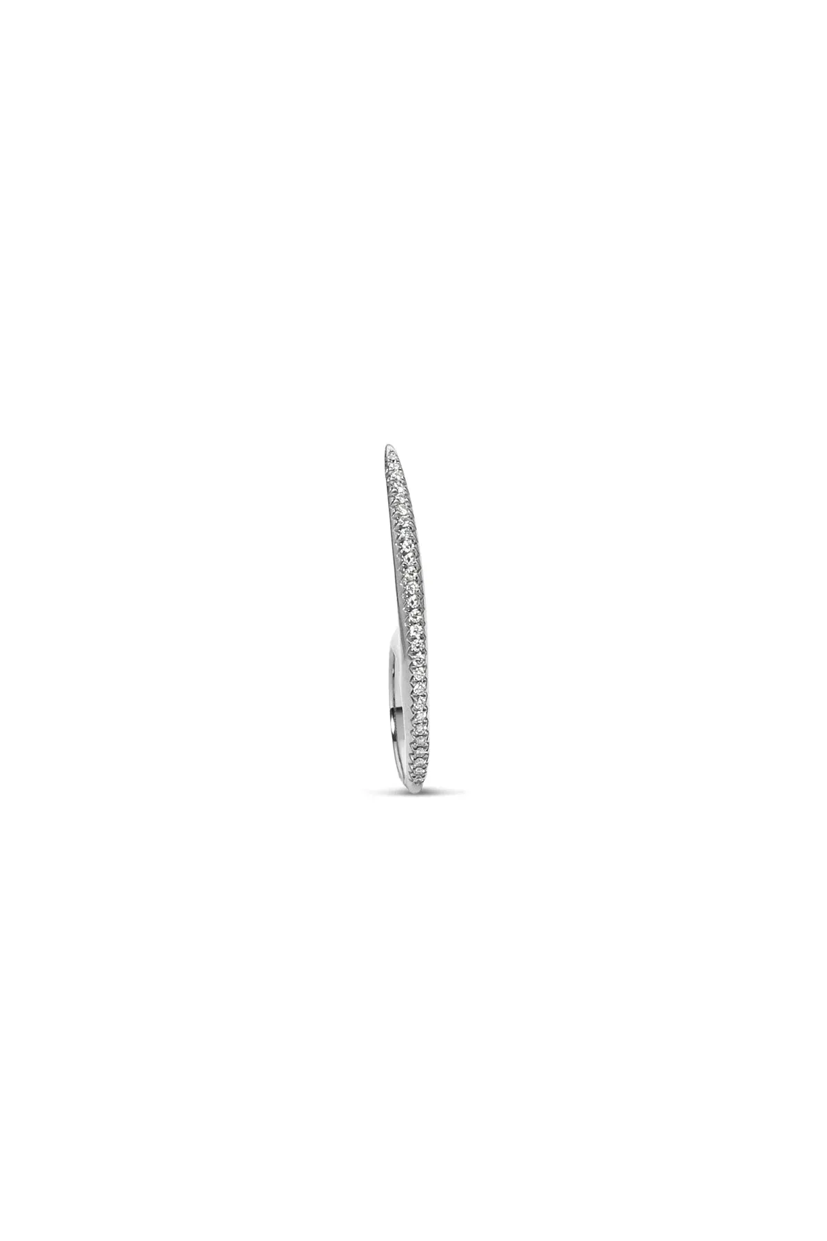 JOVANA DJURIC | MEDIUM SILVER DIAMOND SLICE RING