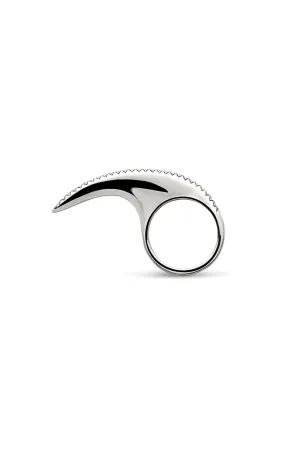 JOVANA DJURIC | MEDIUM SILVER DIAMOND SLICE RING