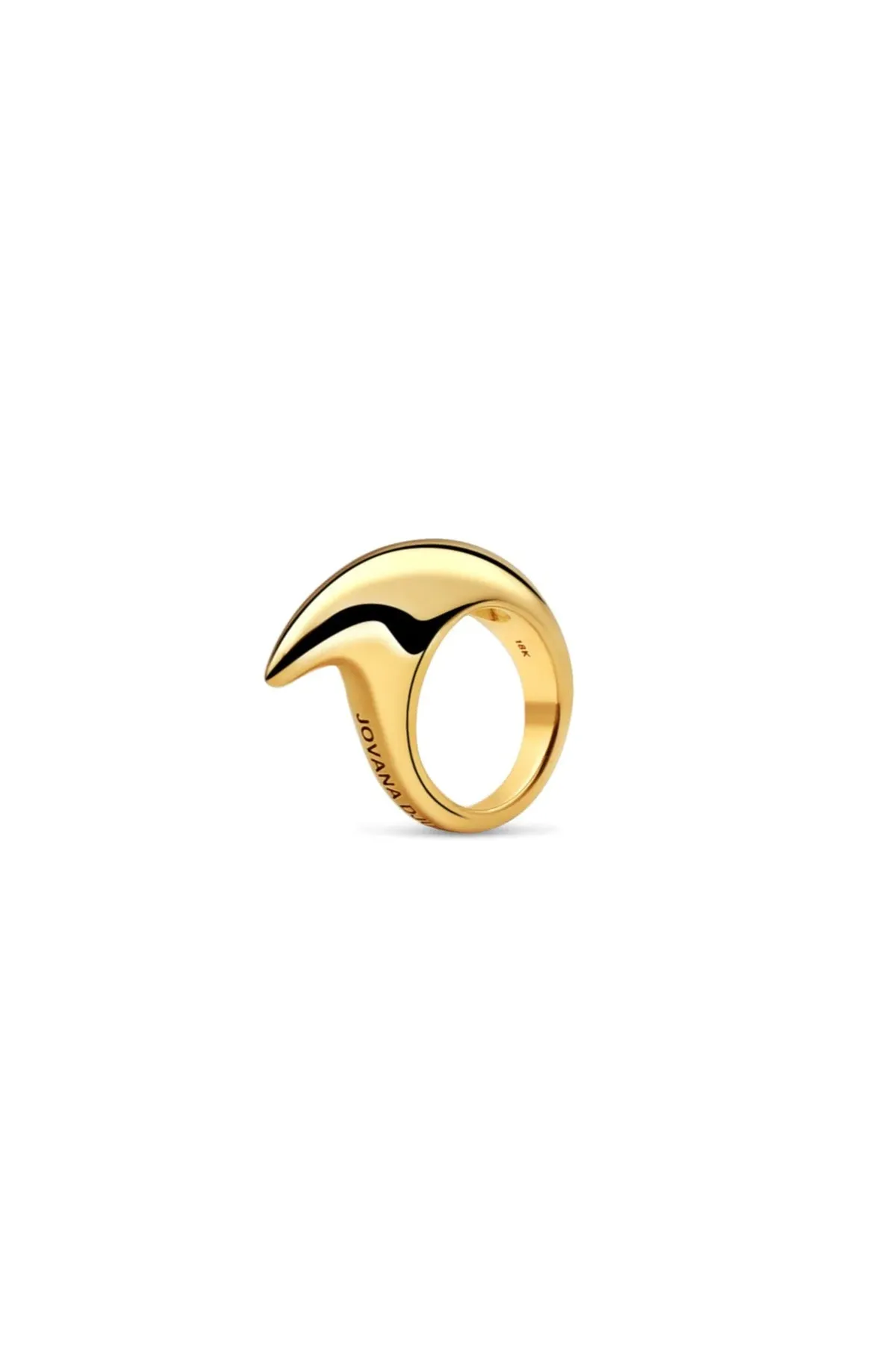 JOVANA DJURIC | MEDIUM YELLOW GOLD CRESCENT RING