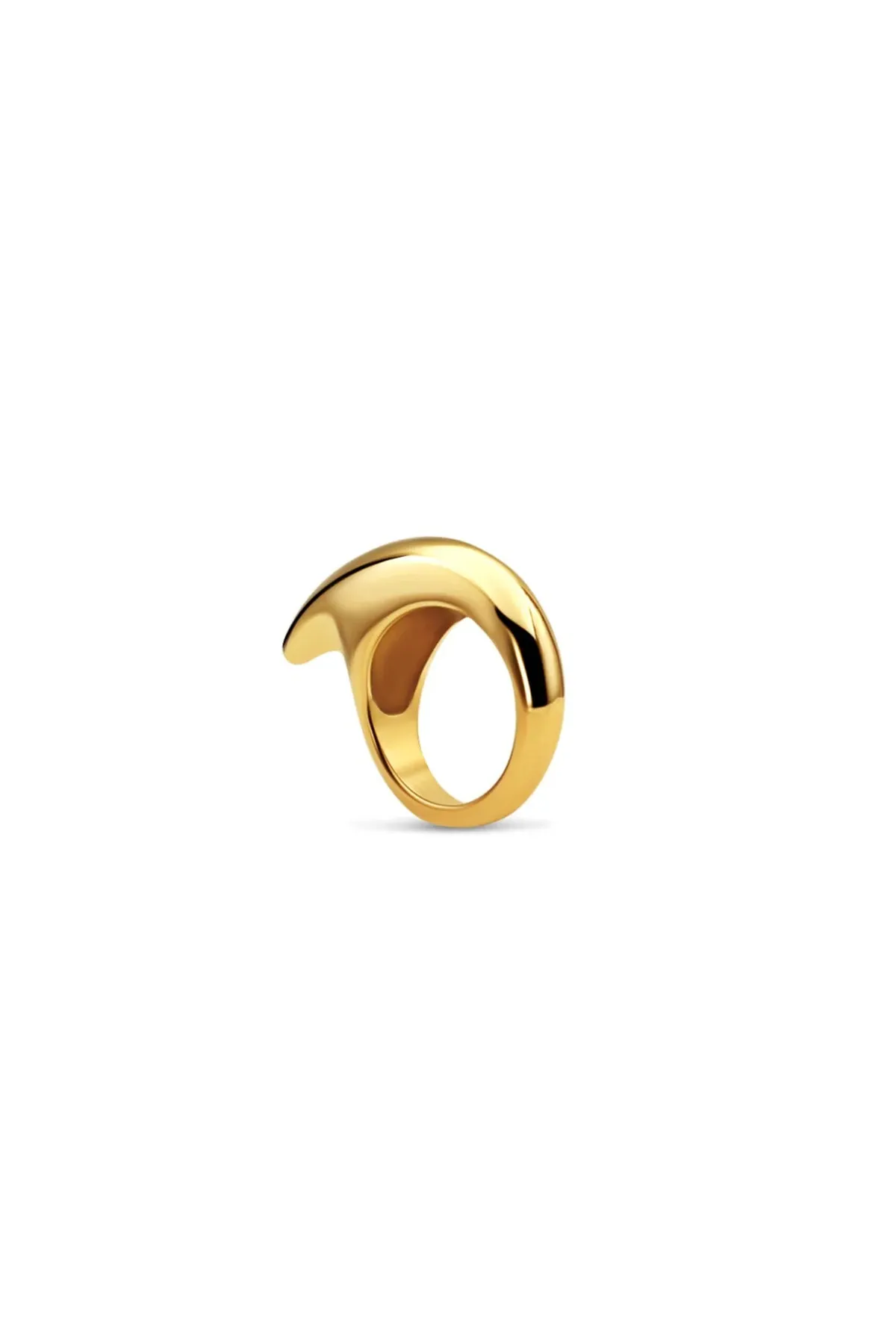 JOVANA DJURIC | MEDIUM YELLOW GOLD CRESCENT RING