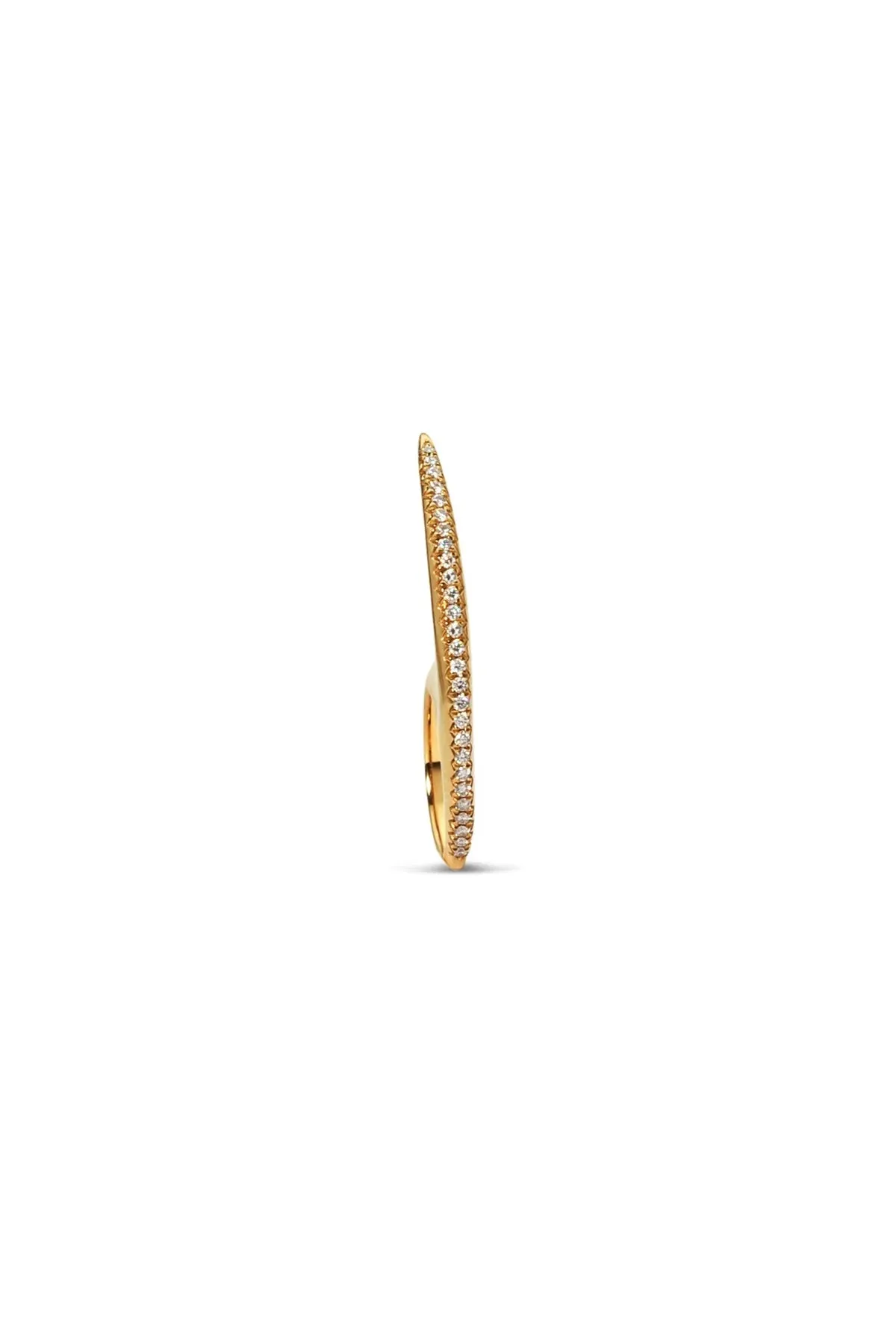 JOVANA DJURIC | MEDIUM YELLOW GOLD DIAMOND SLICE RING