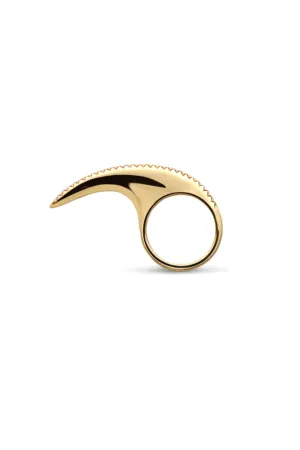 JOVANA DJURIC | MEDIUM YELLOW GOLD DIAMOND SLICE RING