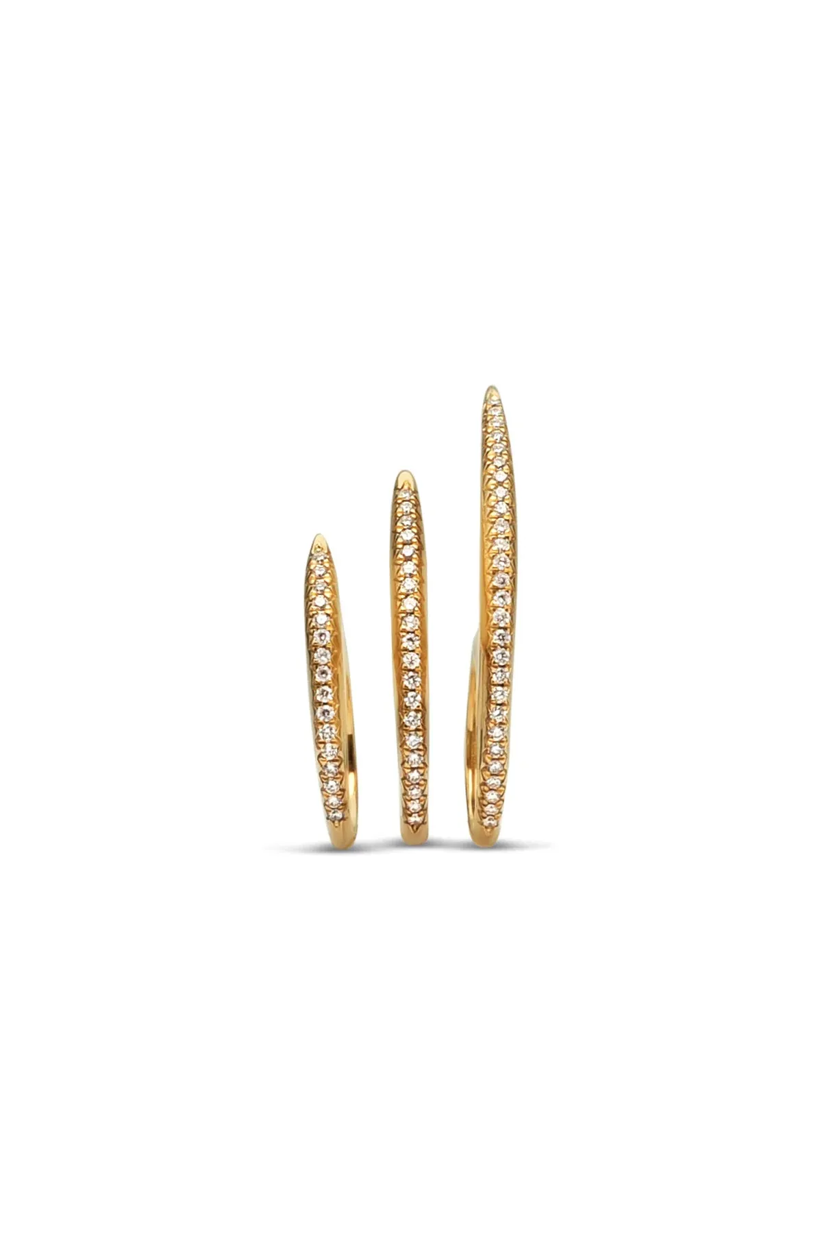 JOVANA DJURIC | MEDIUM YELLOW GOLD DIAMOND SLICE RING