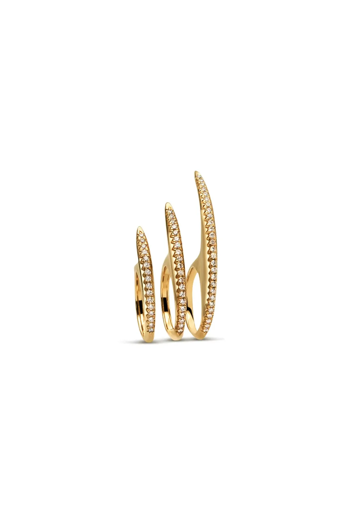 JOVANA DJURIC | MEDIUM YELLOW GOLD DIAMOND SLICE RING