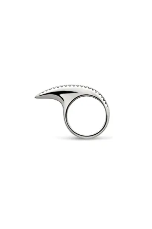 JOVANA DJURIC | SMALL SILVER DIAMOND SLICE RING