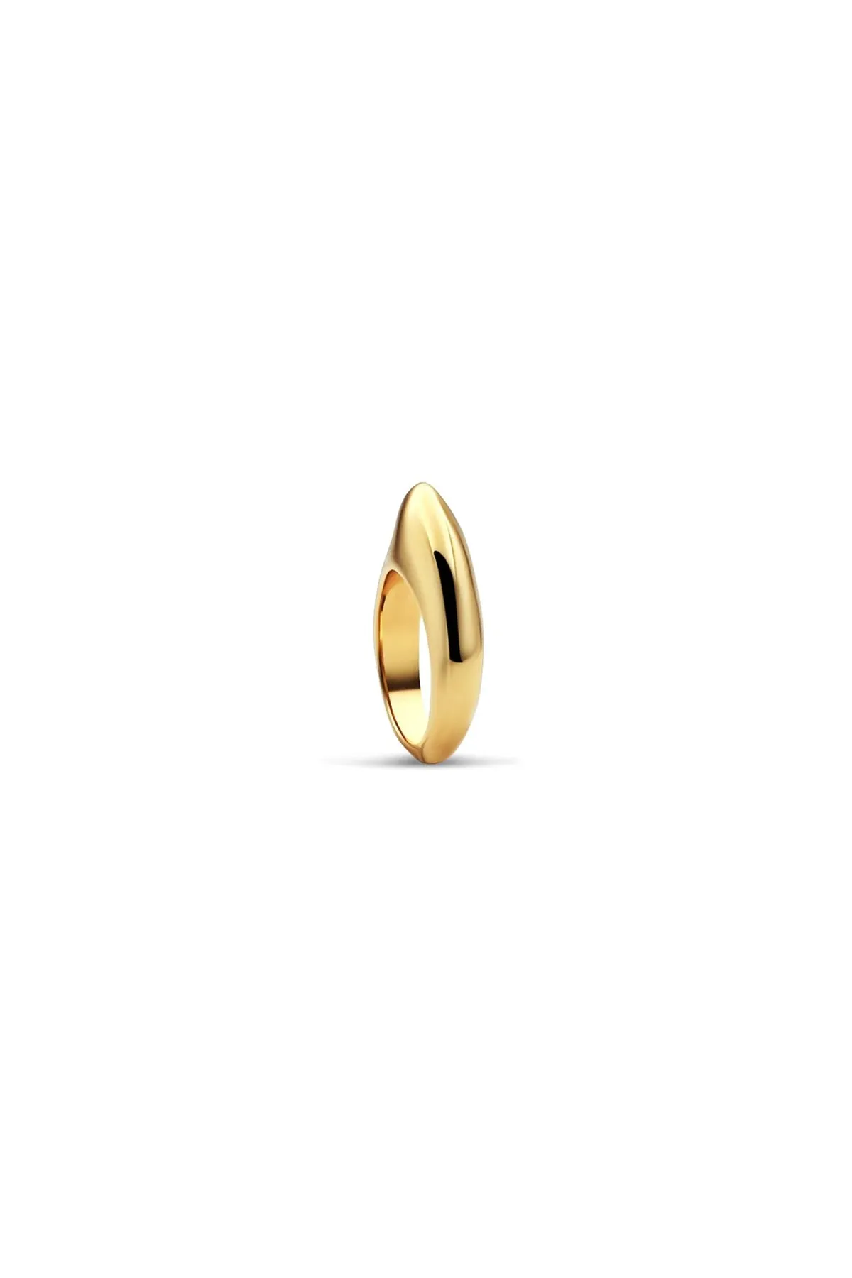 JOVANA DJURIC | SMALL YELLOW GOLD CRESCENT RING